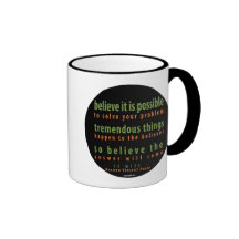 Taza positiva de la cita
