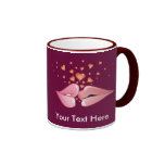 taza preciosa de los labios