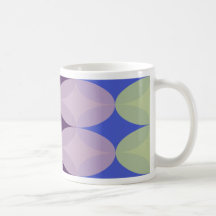 Taza punteada púrpura