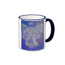 Taza púrpura del ángel
