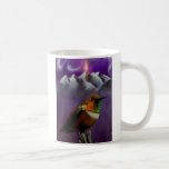 Taza púrpura del colibrí del cielo