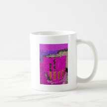 Taza púrpura del monstruo del comedor de la gente