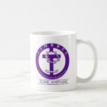 Taza púrpura y blanca de Timbrel