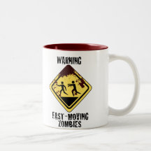 Taza rápida sangrienta de los zombis