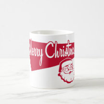 Taza retra de Santa de las Felices Navidad