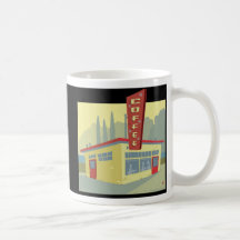 Taza retra del descanso para tomar café