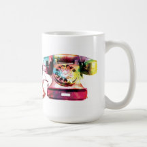 Taza retra del teléfono