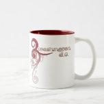 Taza rizada rosada del Washington DC del remolino