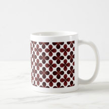 taza roja de la flor 3D