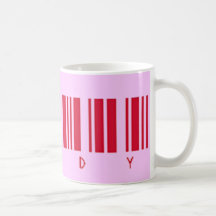 Taza roja de las tarjetas del día de San Valentín 