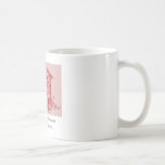 Taza roja del sello de la natividad