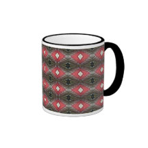 taza roja y negra