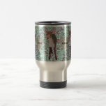 Taza rosada bonita del viaje del damasco de la mam