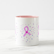 Taza rosada de la cinta
