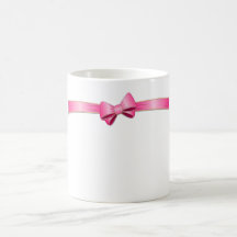 Taza rosada de la cinta