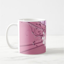 Taza rosada de la cinta de la belleza