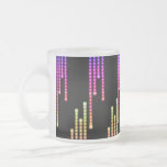 Taza rosada de los cuadrados
