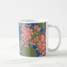 Taza rosada del geranio