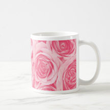 Taza rosada del té del café de la mamá de los rosa