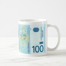 Taza servia de la moneda de Nikola Tesla