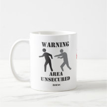 Taza sin garantía del área