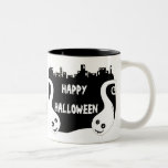 Taza sonriente bilateral de Halloween de los fanta tazas