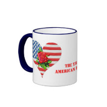 Taza subió belleza americana