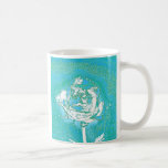 Taza subió cromo azul