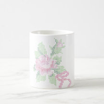 taza subió puntada cruzada