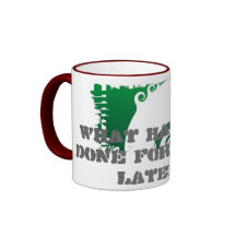 Taza sucia del campanero de la frontera