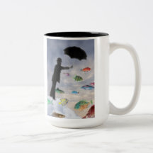 Taza surrealista del zodiaco del acuario