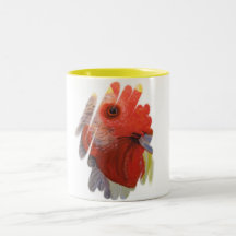 Taza/taza - arte del pollo/del gallo - capullo de 