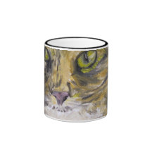 Taza, taza con arte del gato