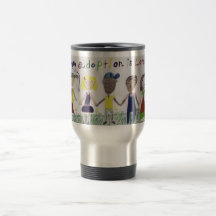 Taza/taza del viaje - la adopción es amor