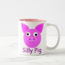 Taza tonta del cerdo