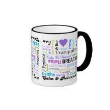 taza tranquila y de relajación del Tensión-alivio 