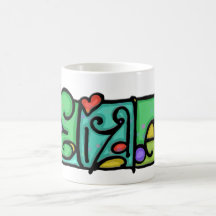Taza única conocida pintada personalizado de Eliza