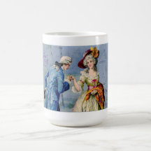 Taza verdadera francesa antigua de la tarjeta del 