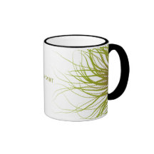 Taza verde del alcohol