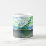 Taza verde del bailarín