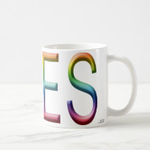 Taza y Stein del arco iris de OES