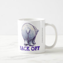 Tazas animales del humor del oso polar del desfile