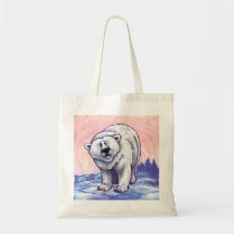 Tazas animales del oso polar del desfile bolsas