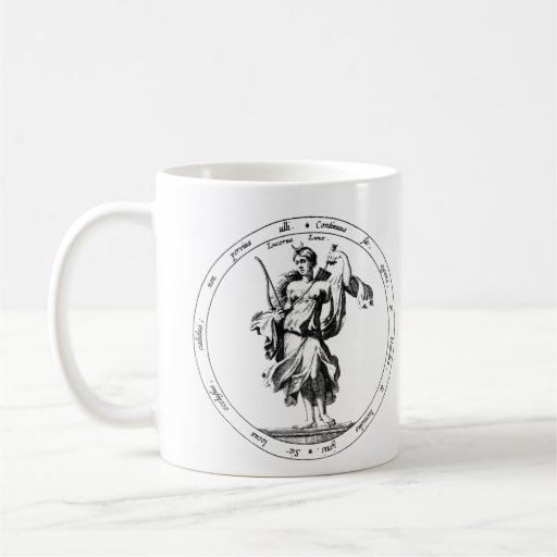 Tazas de café de la mitología de Mercury y de Luna