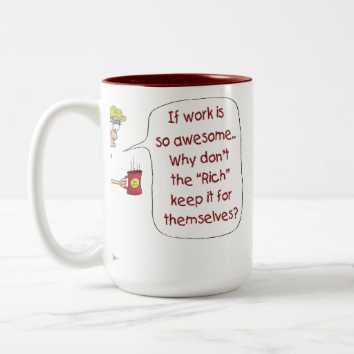 Tazas de café divertidas: Si el trabajo es tan imp