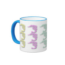 Tazas de café en colores pastel del modelo 2 del S