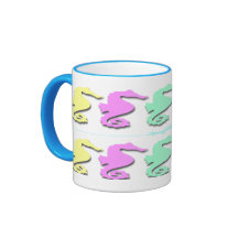 Tazas de café en colores pastel del modelo del Sea