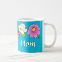 Tazas de café impresas personalizado para floral h