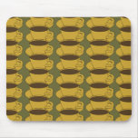 Tazas de café retras en mousepad verde de color ca tapetes de ratón