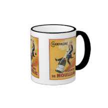 Tazas de la etiqueta de Champán Viconte De Mouilla